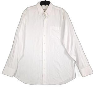 Peter Millar Button Down Shirt Mens Size XL White Nanoluxe